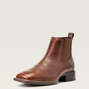 Booker Chelsea Wide Square Toe Western Boot