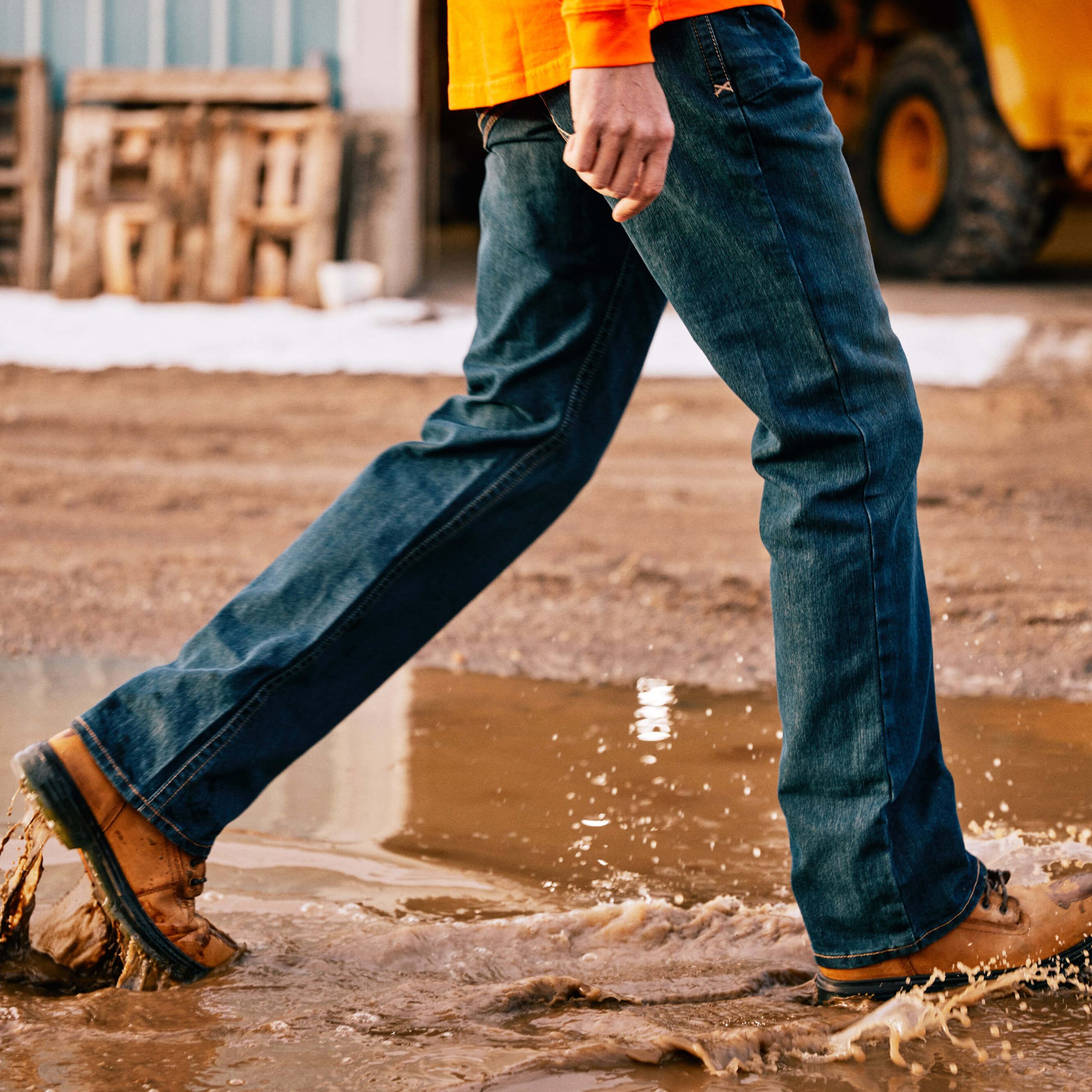 Men's Low Rise, Bootcut Work Pants - Rebar Denim - Image 2