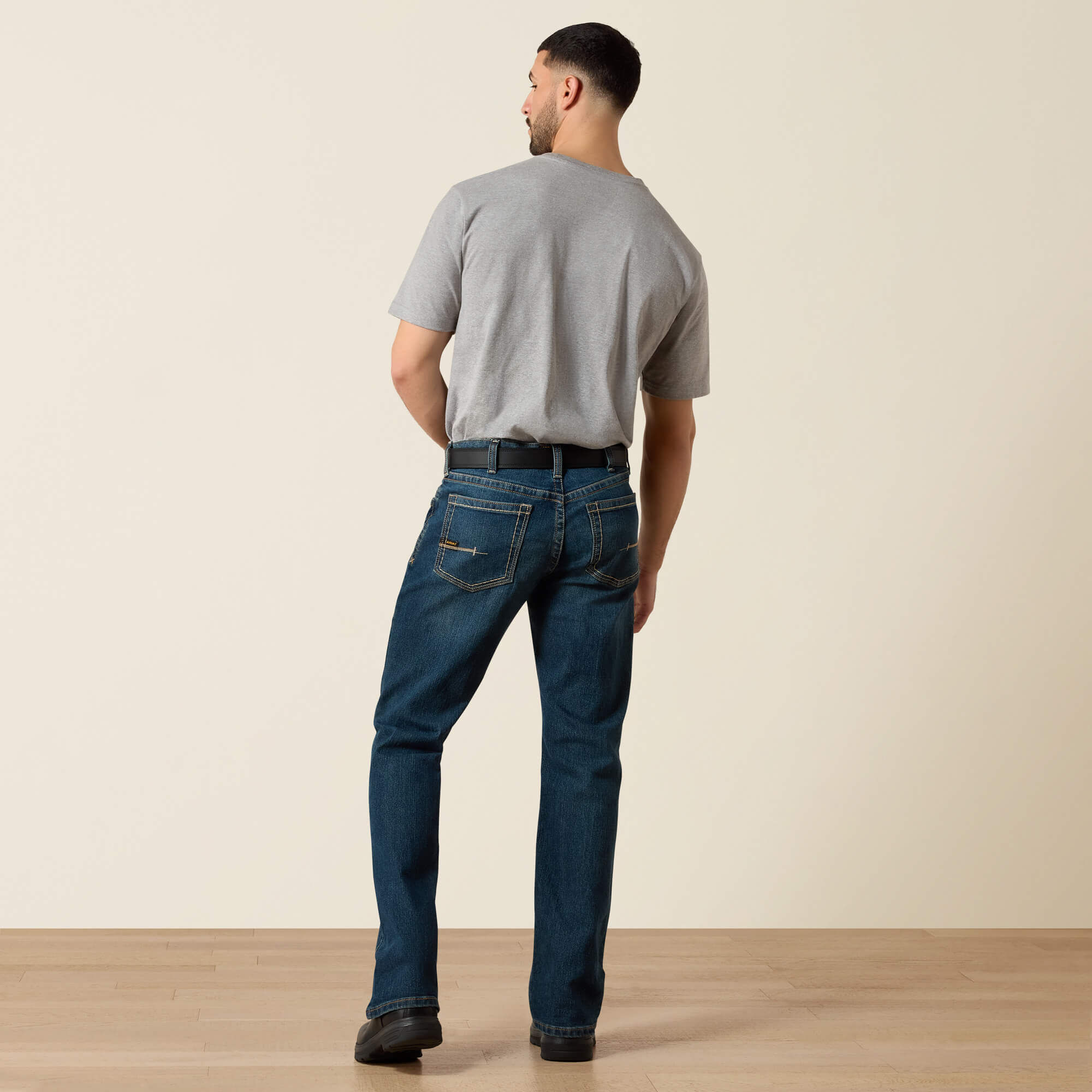 Men's Low Rise, Bootcut Work Pants - Rebar Denim - Image 3