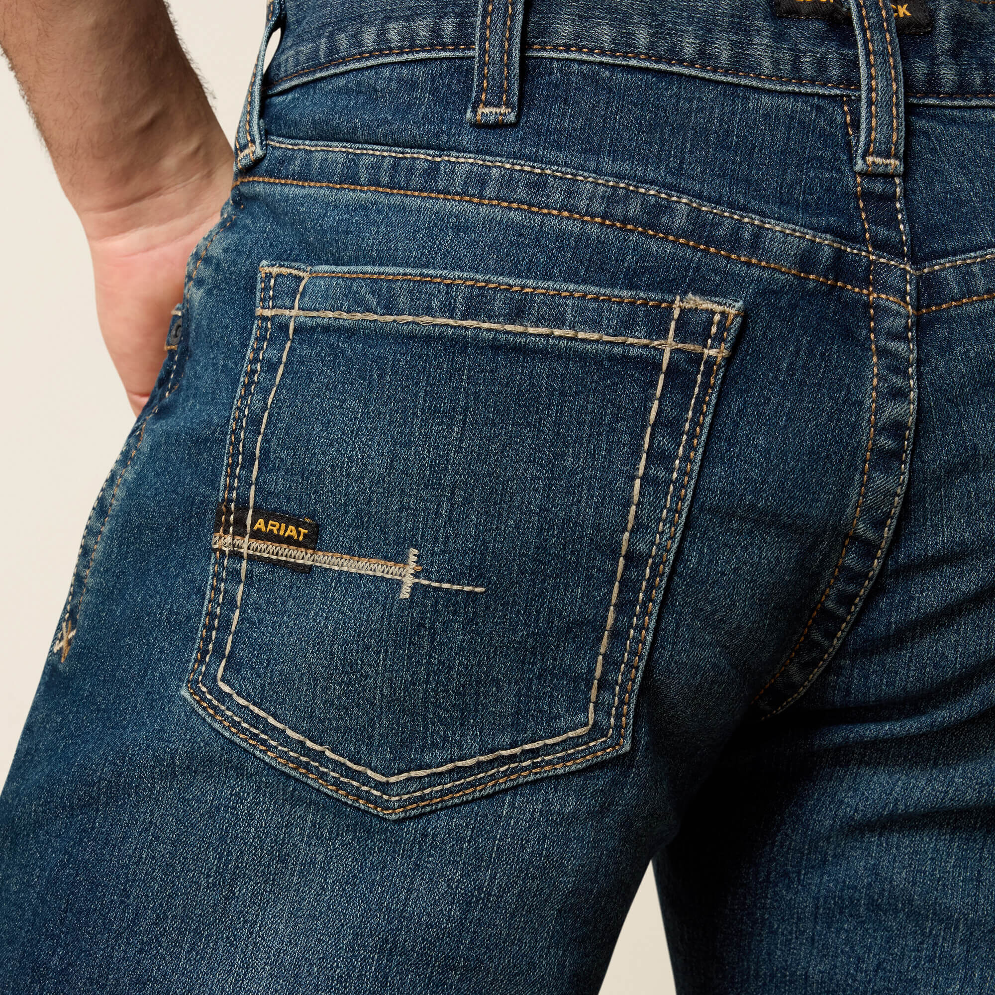 Men's Low Rise, Bootcut Work Pants - Rebar Denim - Image 6