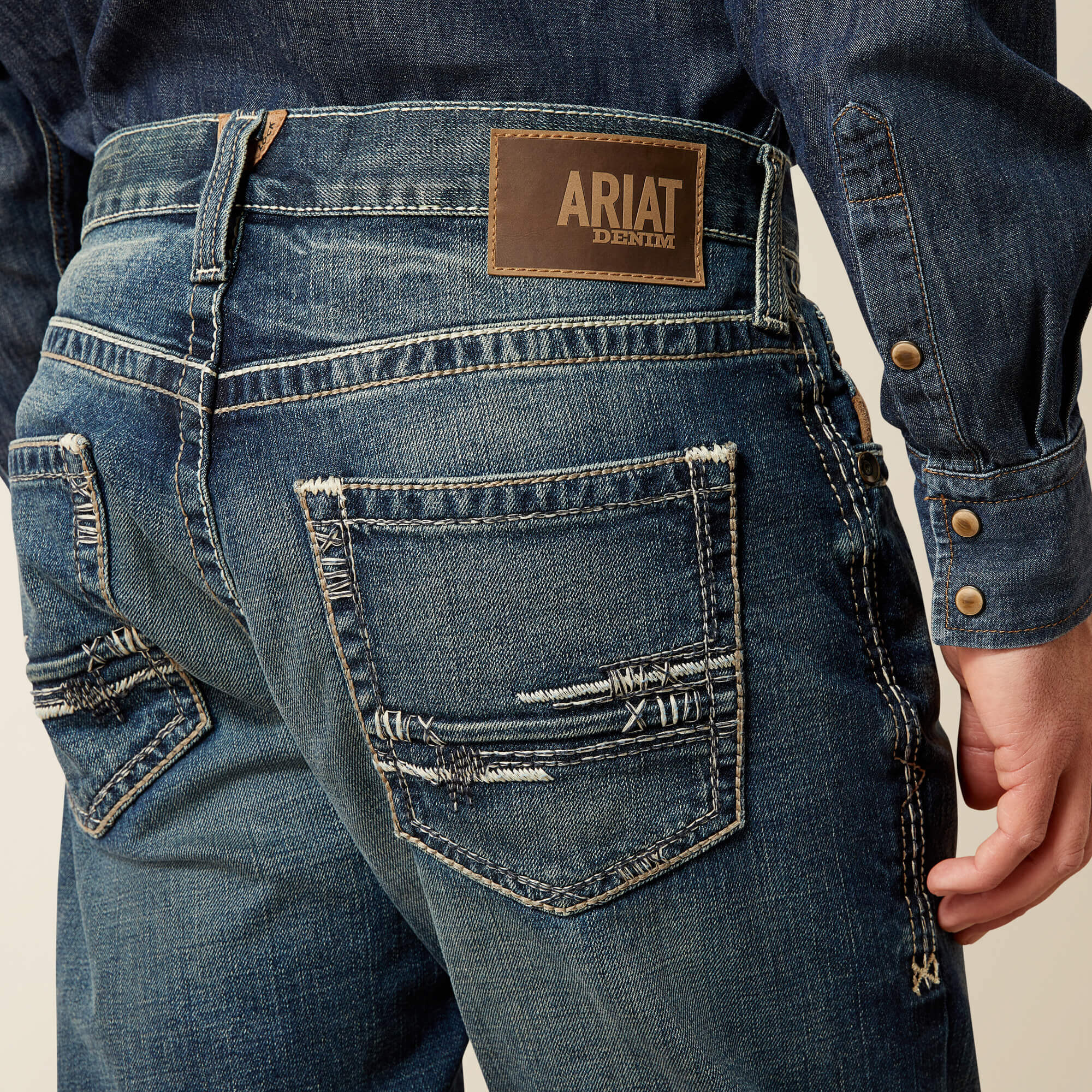 M5 Slim Stretch Adkins Stackable Straight Leg Jean - Image 7