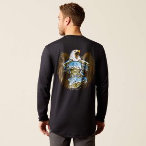 Rebar Workman Chrome Moto Eagle T-Shirt