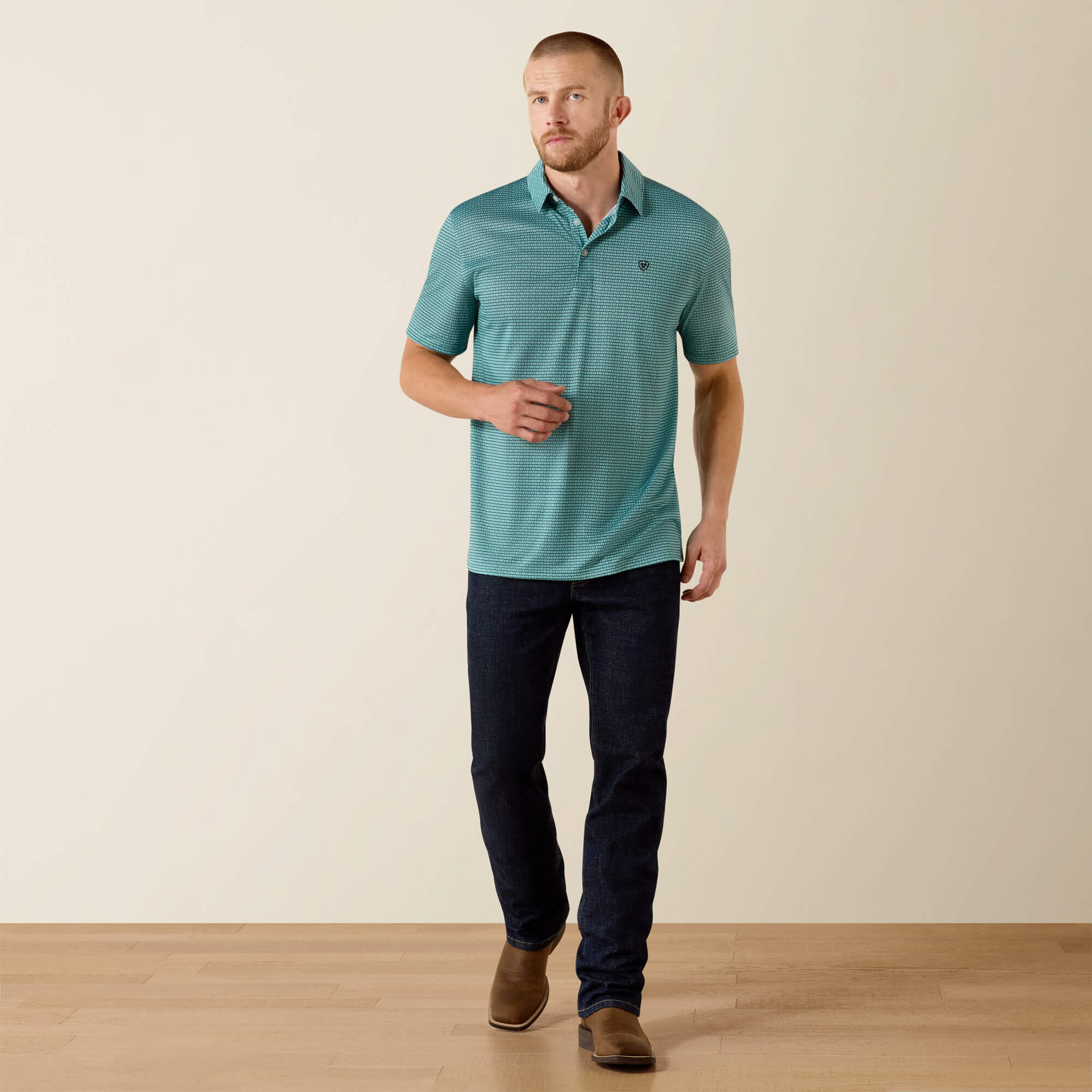 All Over Print Classic Fit Polo - Image 3