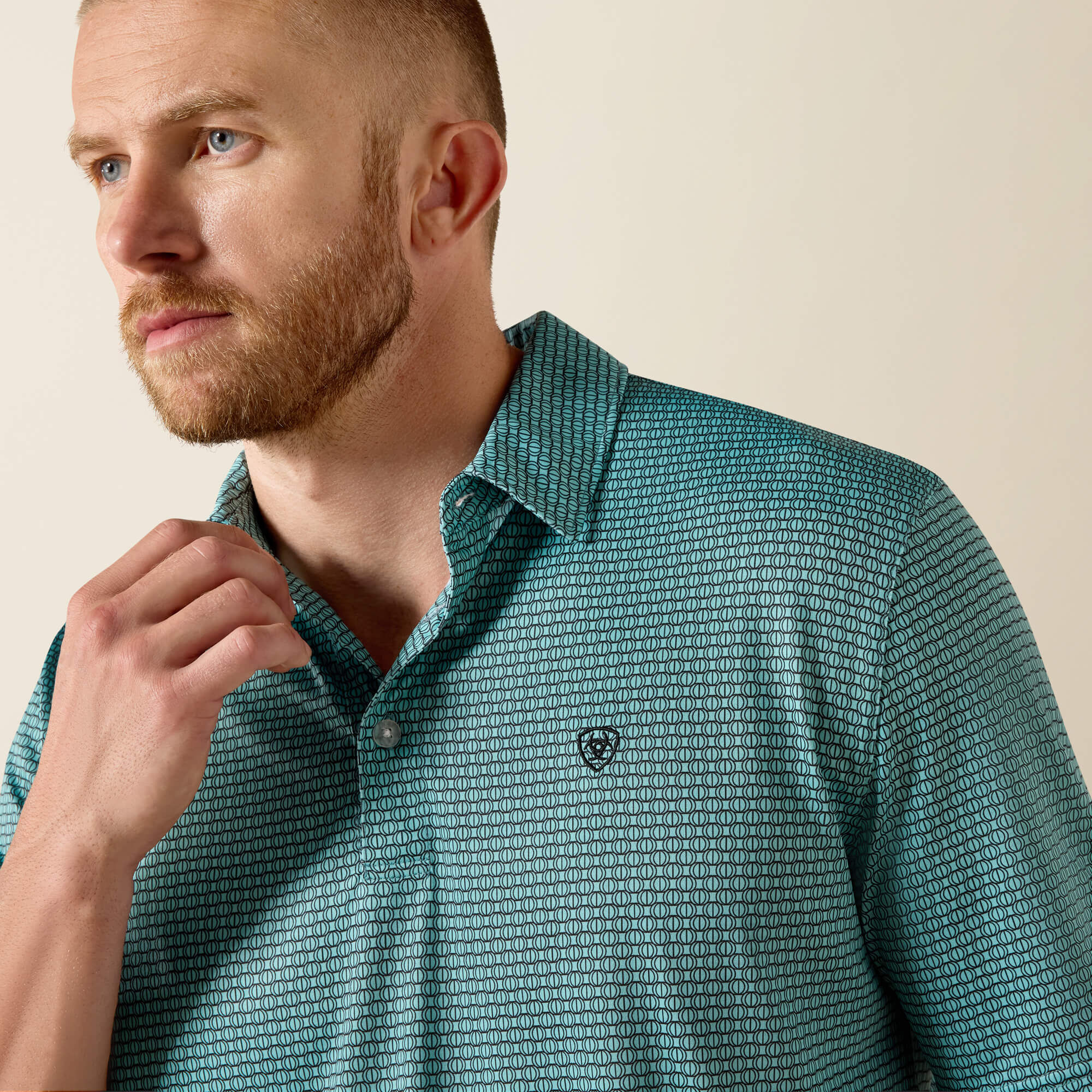 All Over Print Classic Fit Polo - Image 4