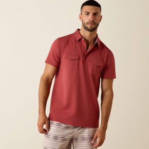 Retro Western Snap Polo