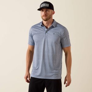 All Over Print Fitted Polo