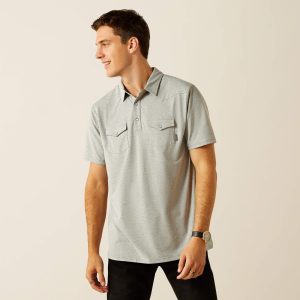 Retro Western Snap Polo