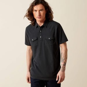 Retro Western Snap Polo