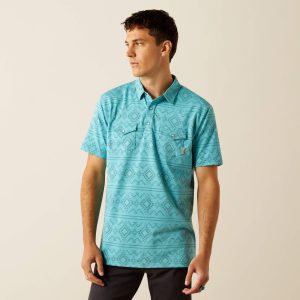 Retro Western Snap Polo