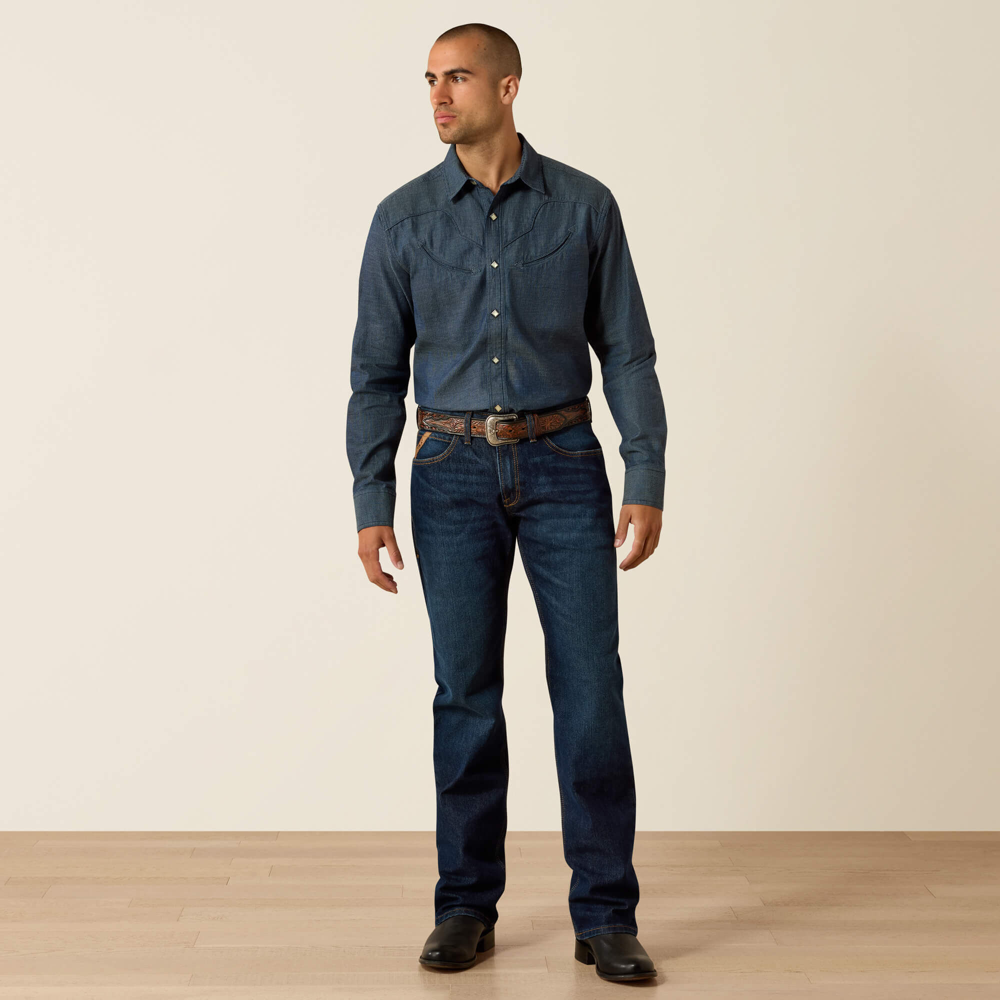 Retro Harlan Fitted Snap Shirt - Image 3