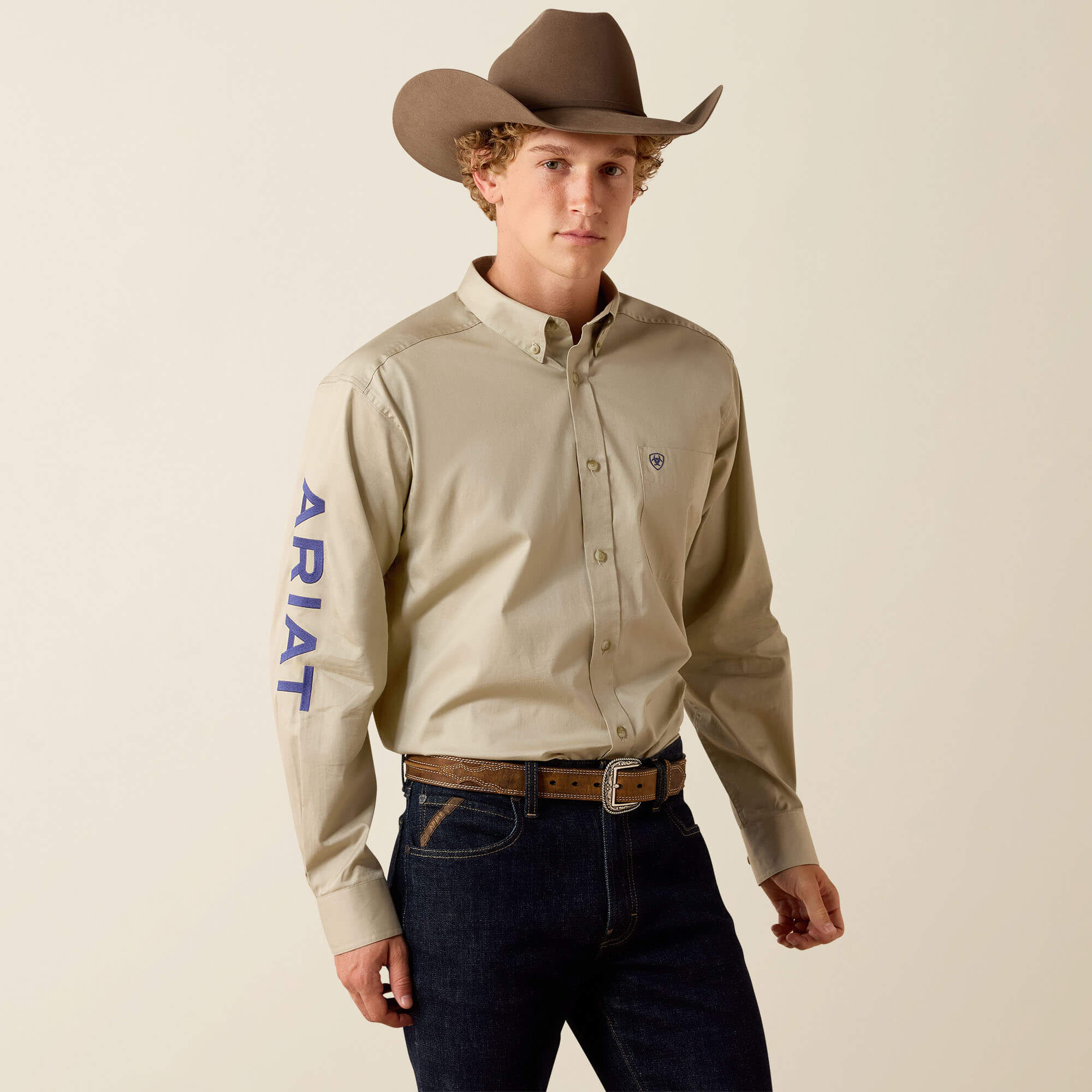 Team Logo Lightweight Twill Classic Fit Shirt