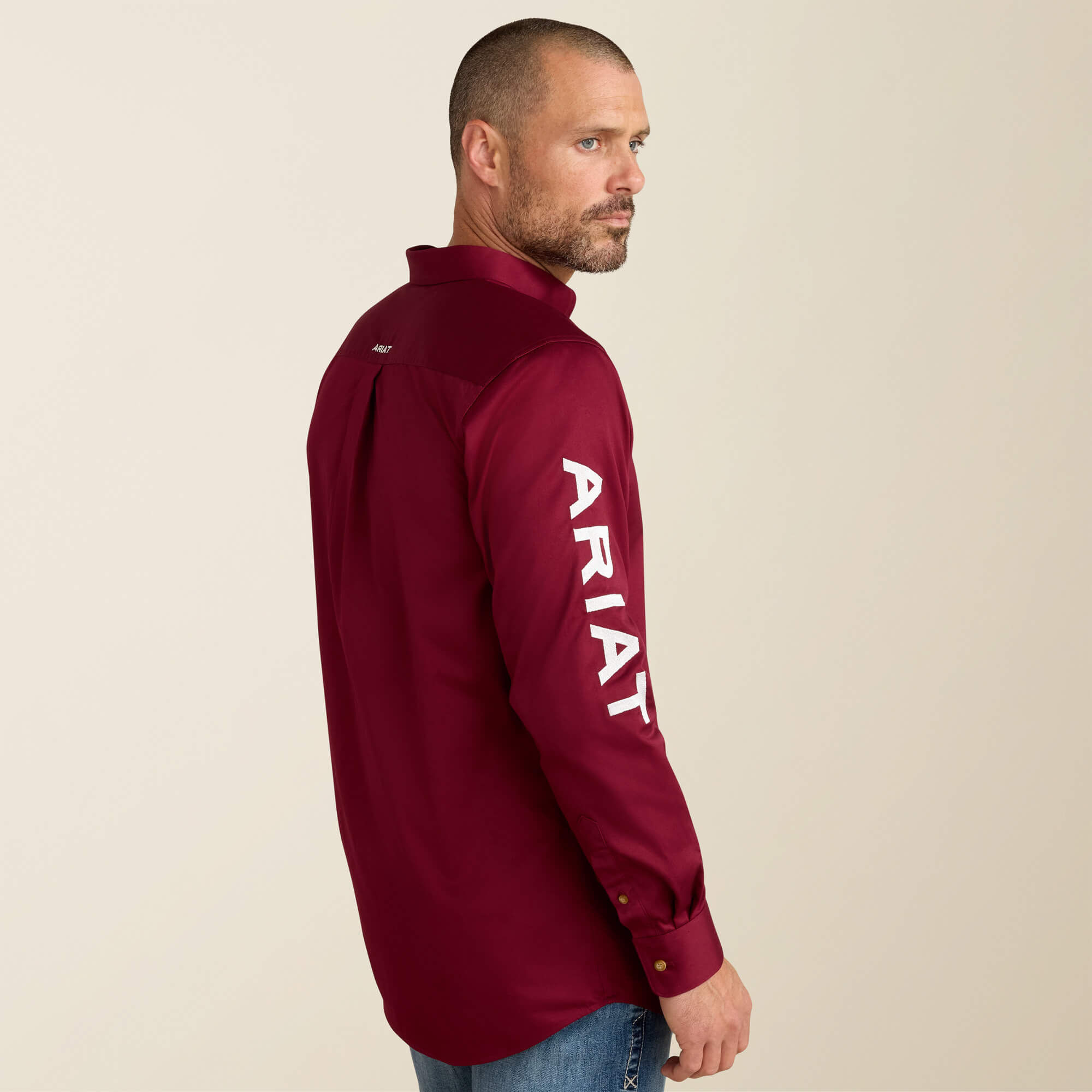 Team Logo Twill Fitted Shirt - Image 2