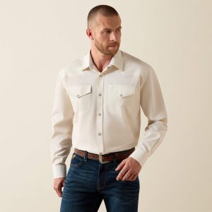 Wrinkle Free Pinpoint Oxford Classic Fit Snap Shirt