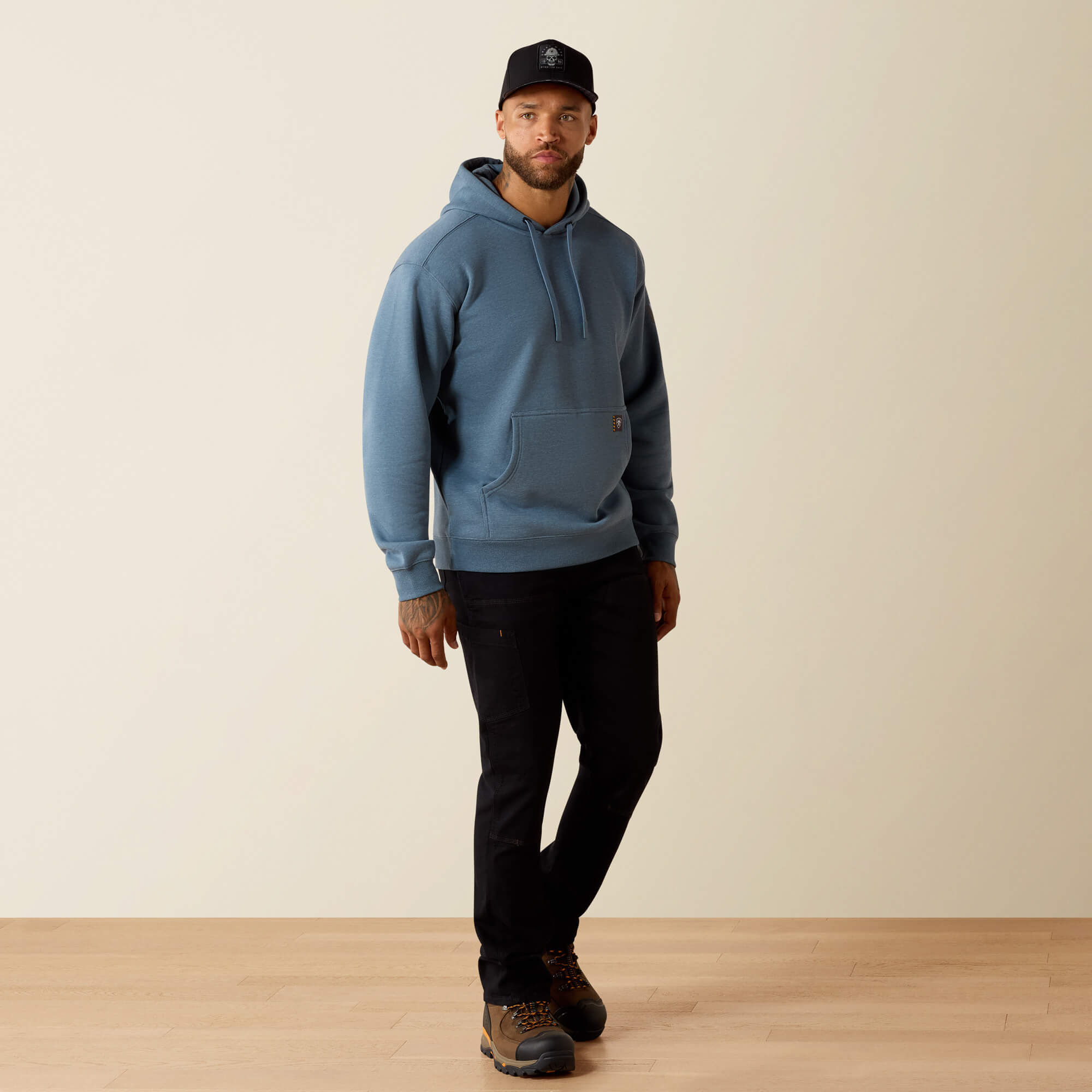 Rebar Lightweight Logo Hoodie - Image 3