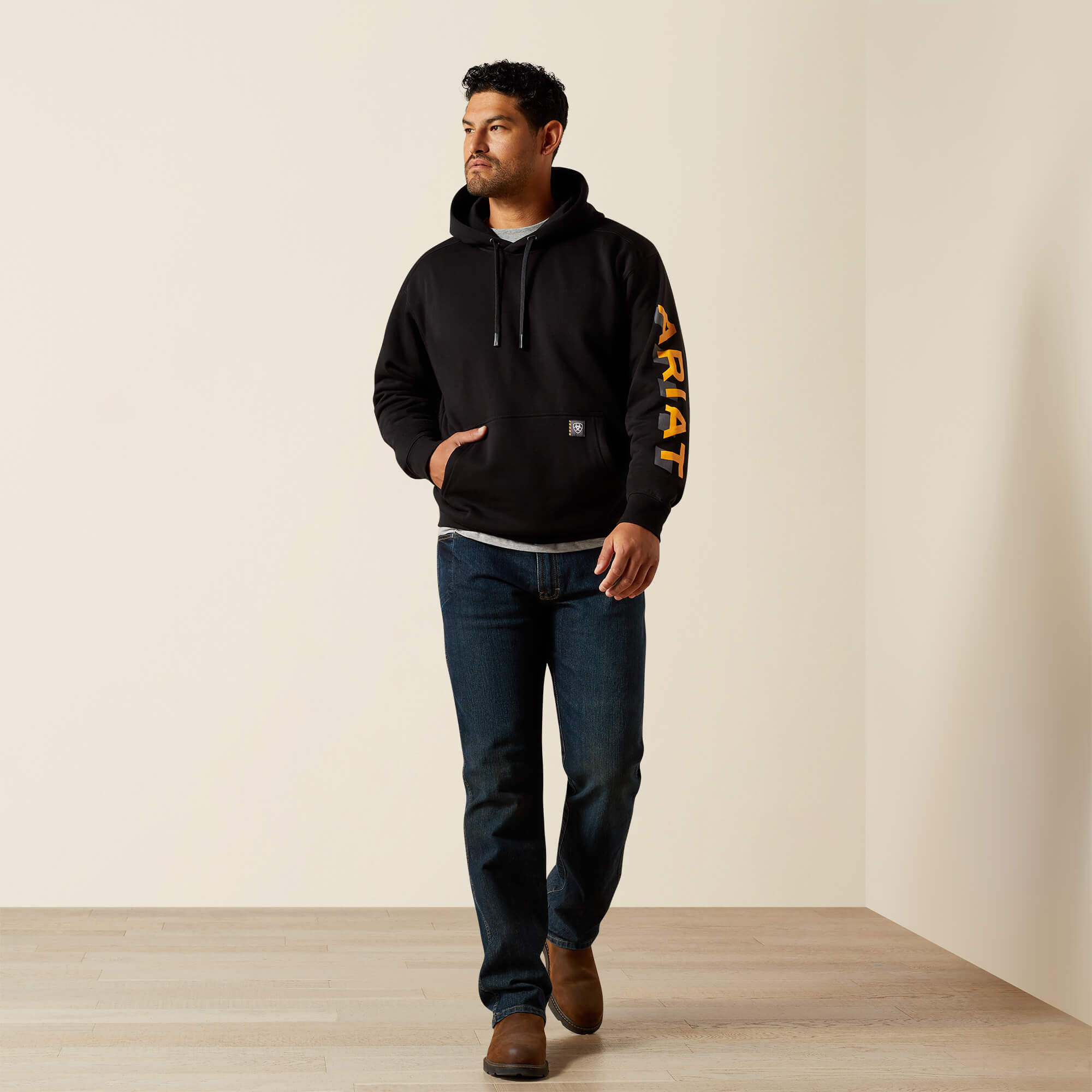 Rebar Lightweight Logo Hoodie - Image 3
