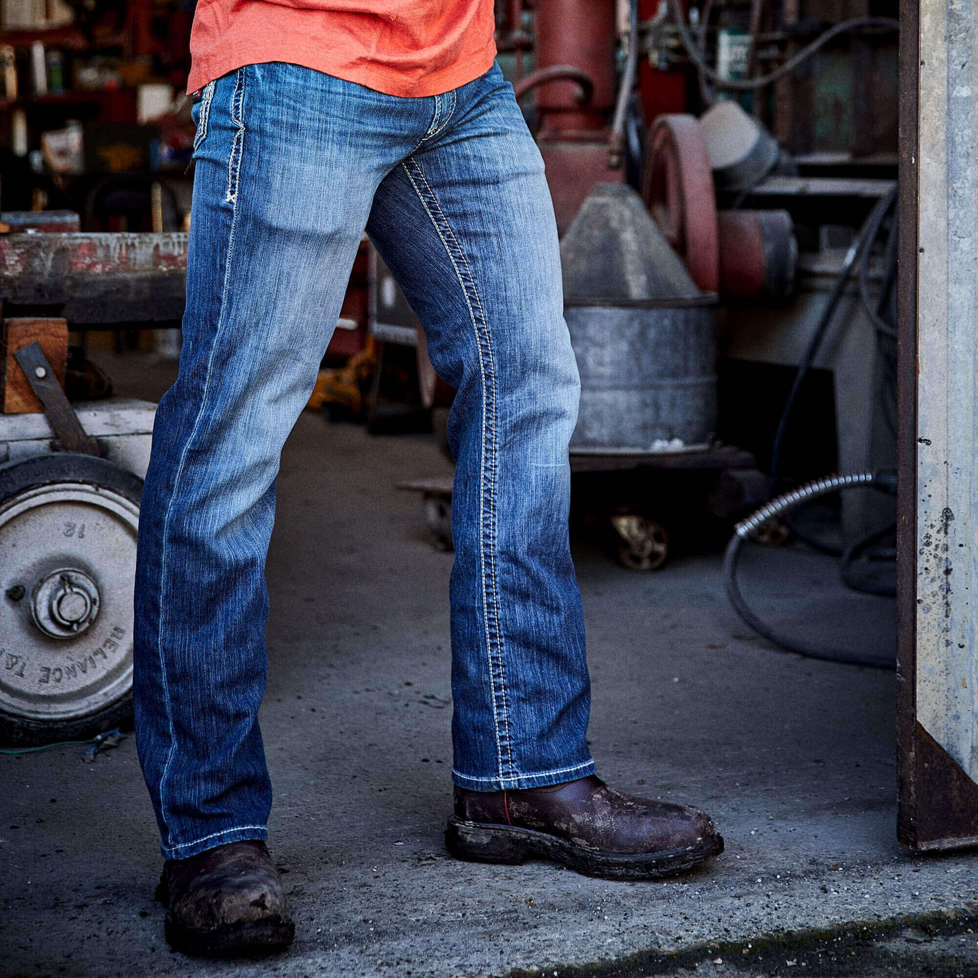 FR M4 Relaxed Stretch DuraLight Boundary Boot Cut Jean - Image 2