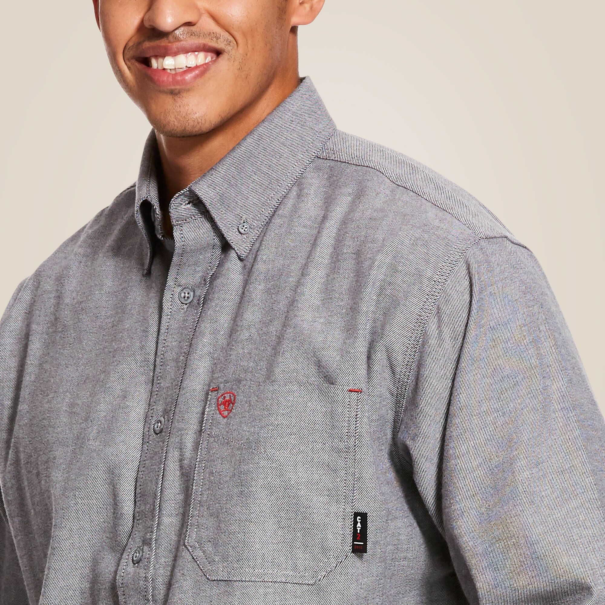 FR Solid Twill DuraStretch Work Shirt - Image 2