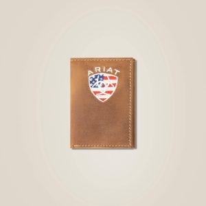 Flag Shield Trifold Wallet