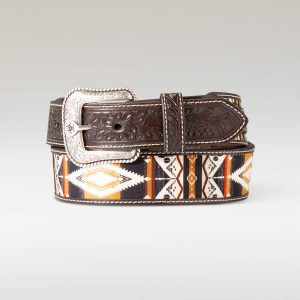 Floral Inlay Belt
