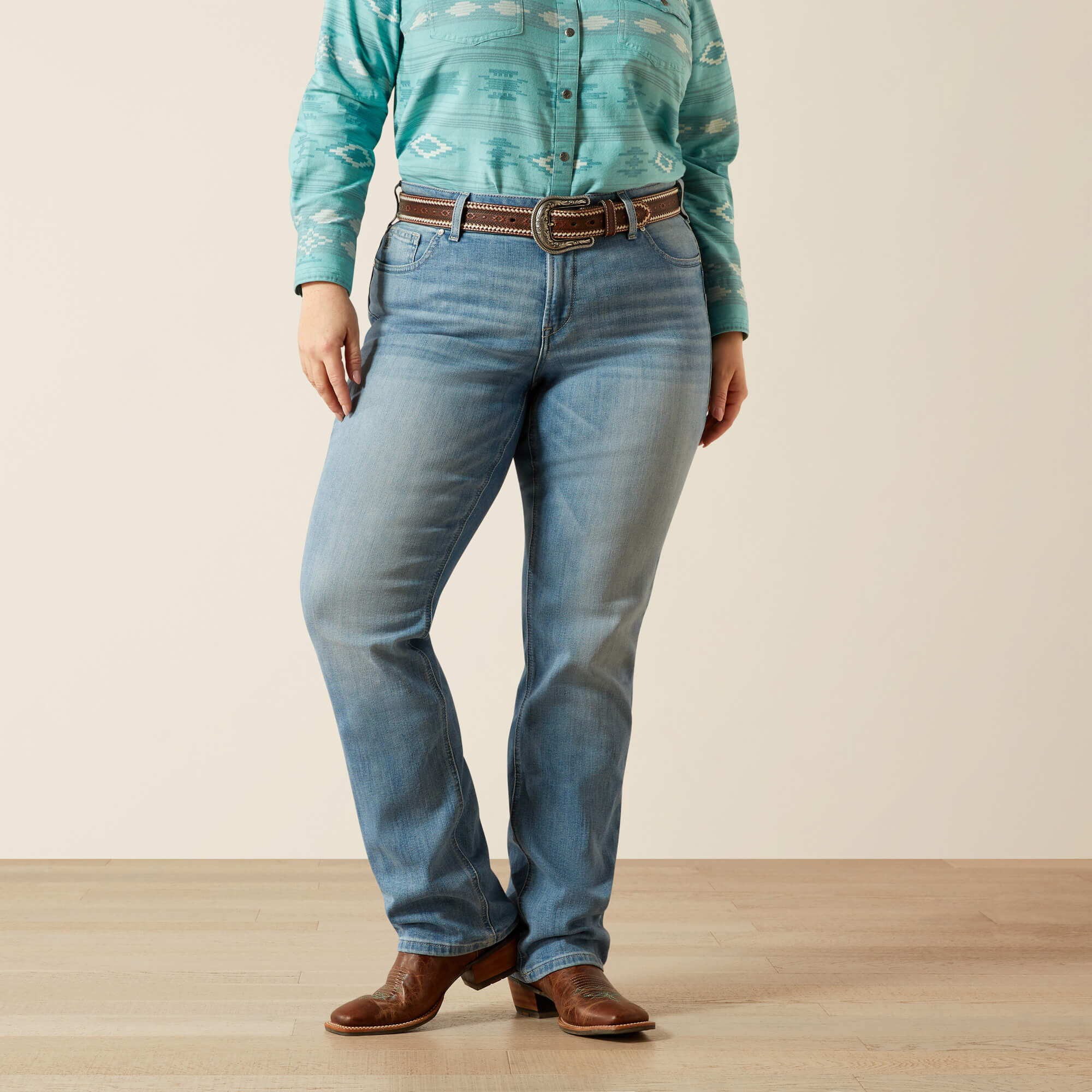 Mid Rise Alessia Straight Leg Jean - Image 2