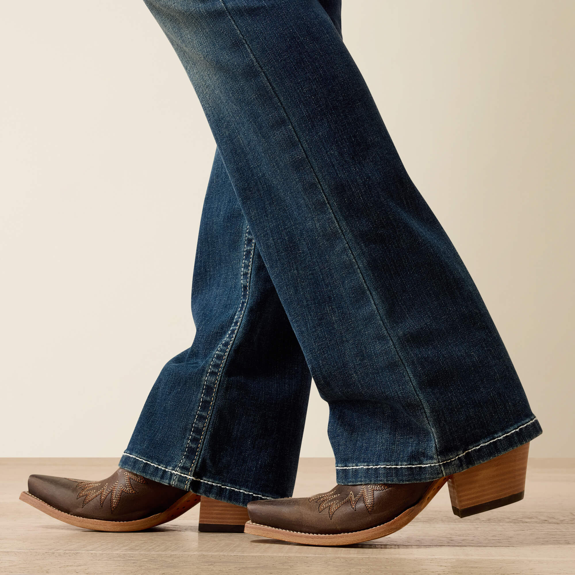 R.E.A.L. Mid Rise Stretch Whipstitch Boot Cut Jean - Image 7