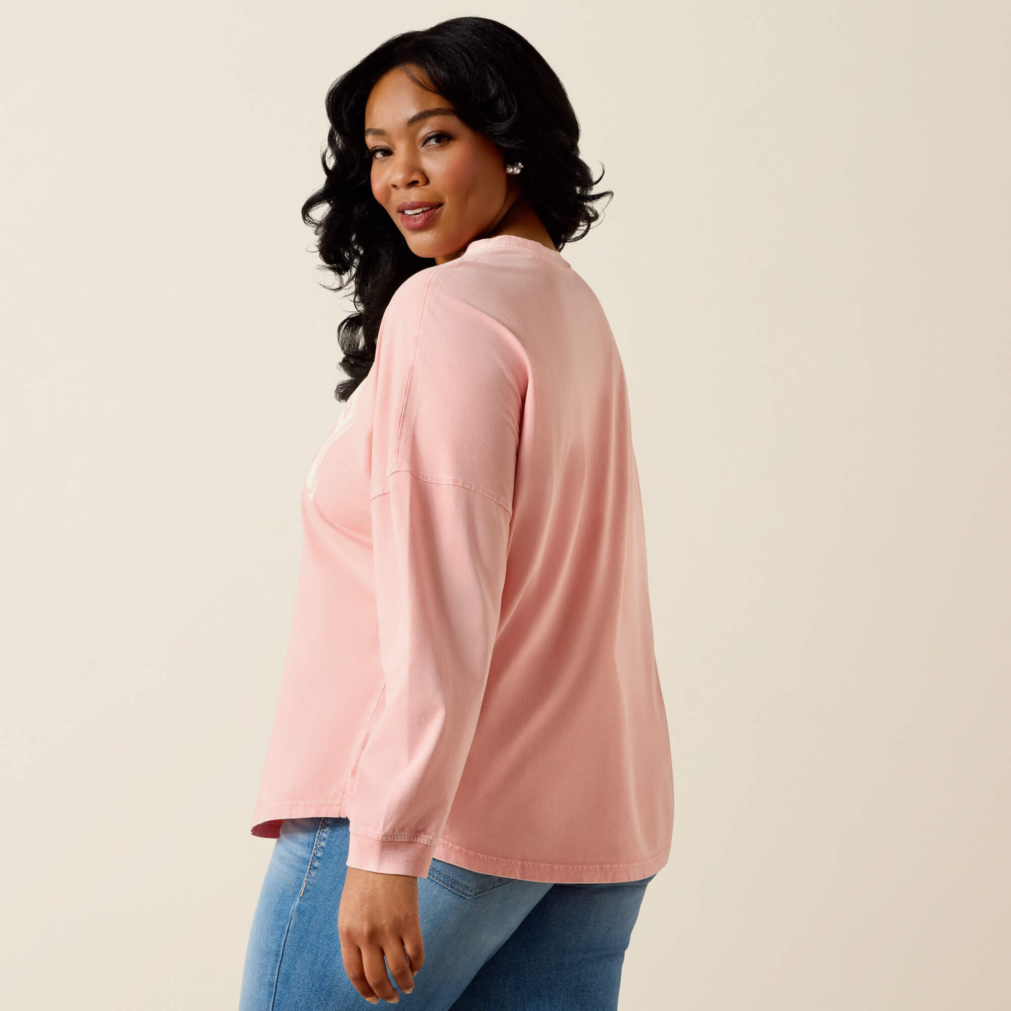 Canvas Oversized Long Sleeve T-Shirt - Image 4