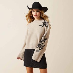 All In Embellished Sweater