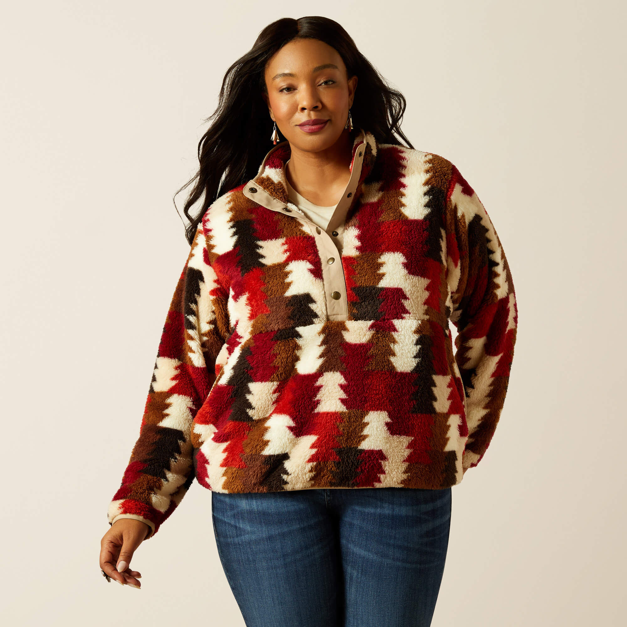 Berber Snap Front Sweatshirt - Image 2