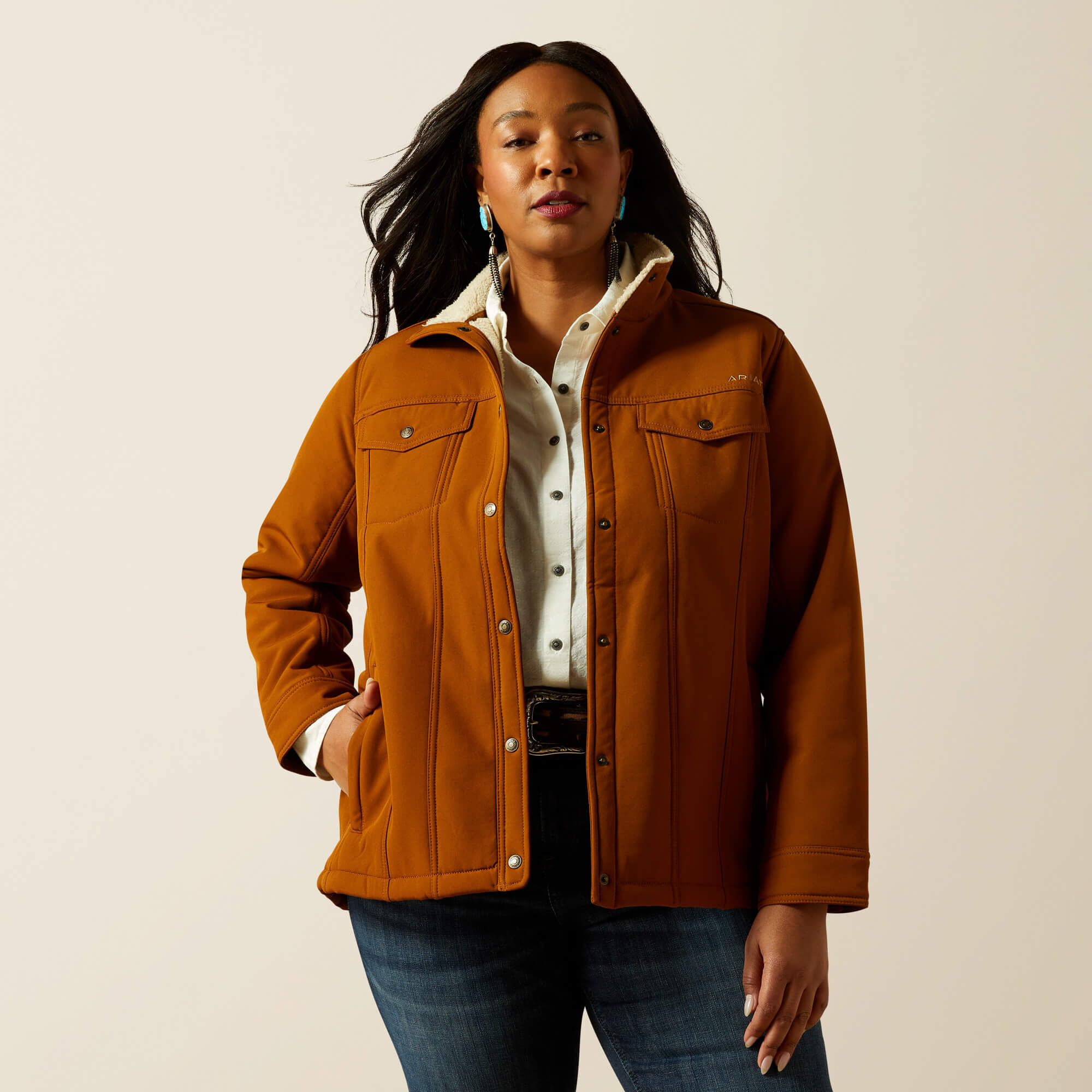 Berber Back Softshell Jacket - Image 2