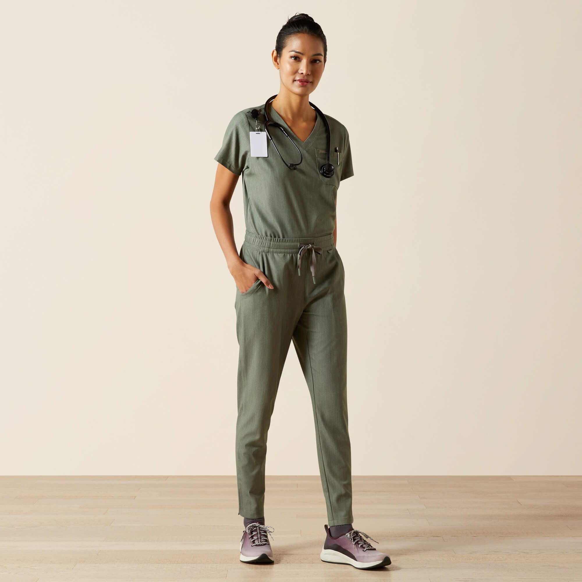 Beth Basic Scrub Top - Image 3