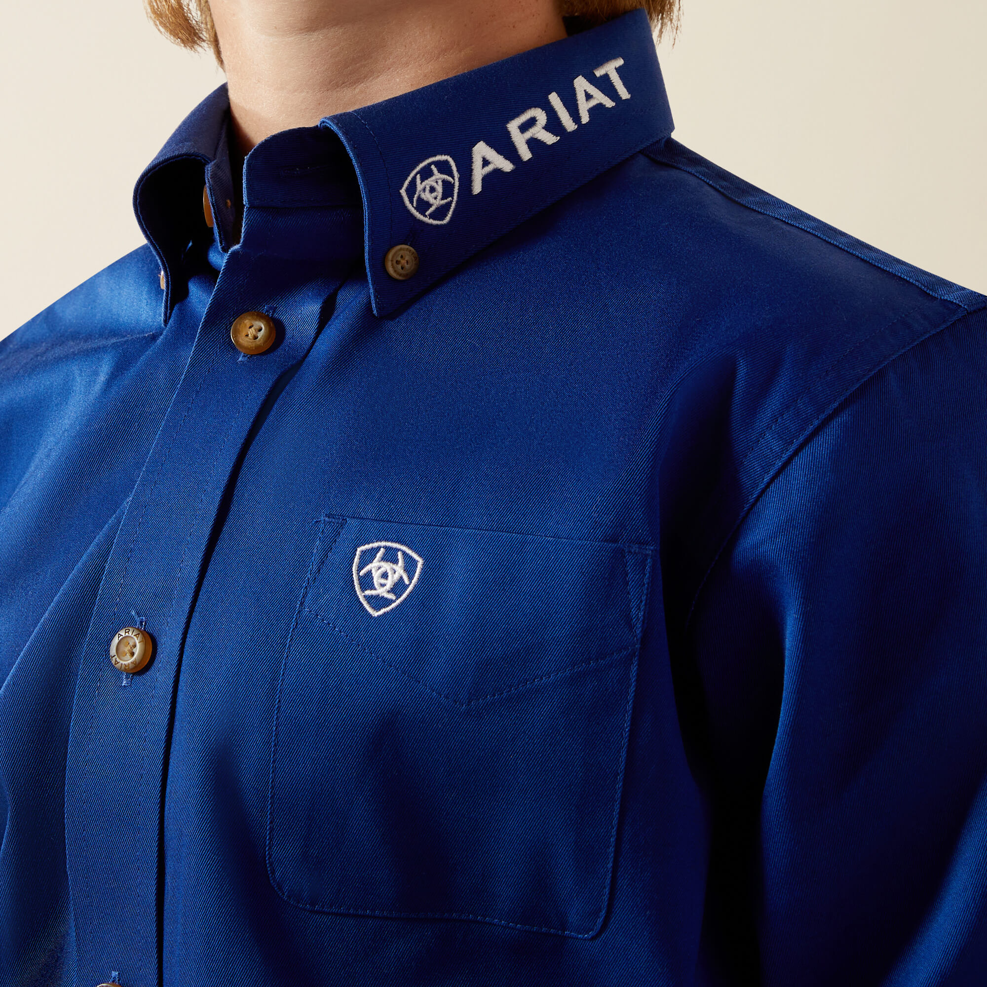 Team Logo Twill Classic Fit Shirt - Image 4
